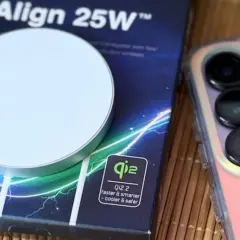 Ładowarka indukcyjna Align 25W z certyfikatem Qi2.2, dedykowana dla Apple. Czy ładowanie indukcyjne niszczy baterię? Ta ładowarka zapewnia szybsze, inteligentniejsze i bezpieczniejsze ładowanie.