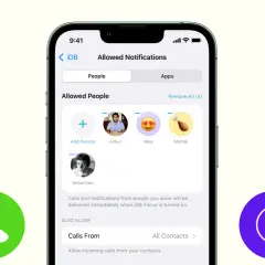 Ustawienia powiadomień na iPhonie, aby skonfigurować, jak włączyć tryb skupienia iPhone i kto może się z Tobą kontaktować.