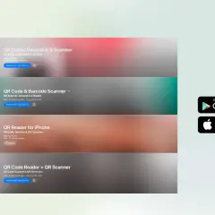 Aplikacja kod qr: generatory i skanery kodów QR na iPhone'a i iPada. Dostępne w App Store i Google Play.