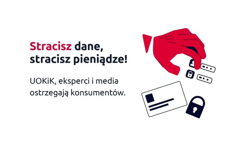 Czerwona dłoń sięga po dane i pieniądze. UOKiK ostrzega przed oszustwami, bo 8012 co to za numer może być pułapką.