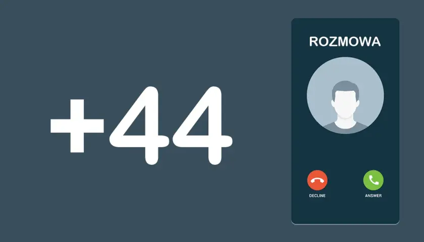 Rozmowa przychodząca z numeru +44. Czy odbierasz? To może być ważny kierunkowy 37.