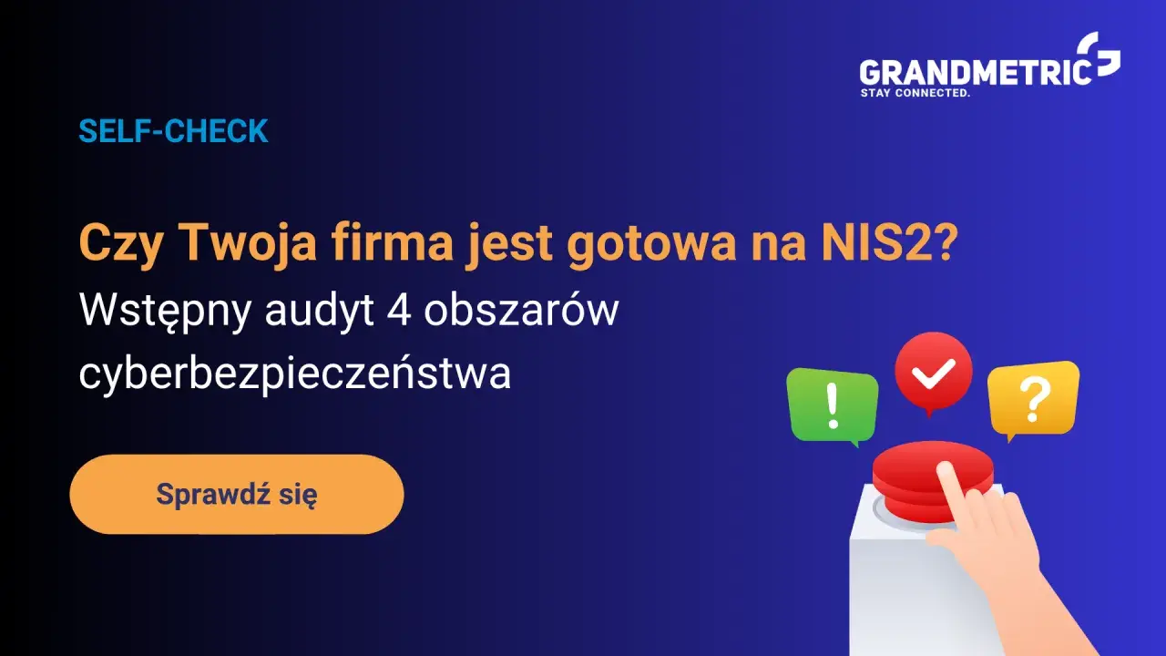 Czy Twoja firma jest gotowa na NIS2? Sprawdź się w audycie cyberbezpieczeństwa. Ikony symbolizują pytania i odpowiedzi.