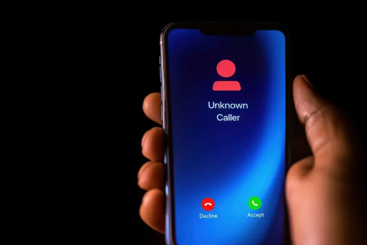 Telefon wyświetla 