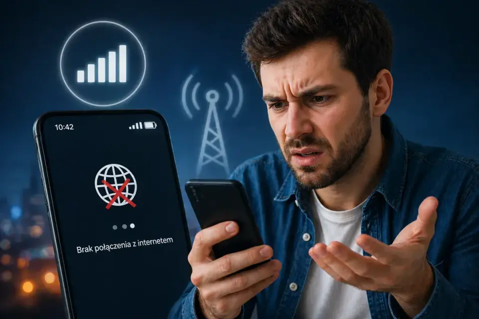 Brak internetu w telefonie - sprawdź APN, SIM i zasięg